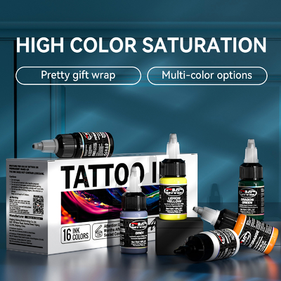 comprar 1/2 oz tinta de tatuaje oscuro mejor tinta de tatuaje para maquillaje permanente Fabricación en línea