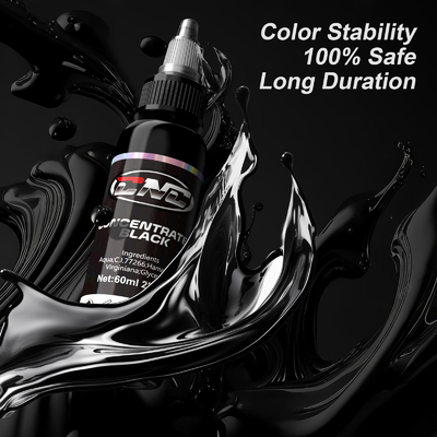 comprar Tinta de pigmento de tatuaje oscuro Tinta de tatuaje cosmética negra concentrada Fabricación en línea