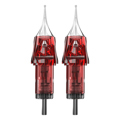 comprar Agujas de tatuaje de acero inoxidable Cartuchos rojos esterilizados para tatuajes permanentes Fabricación en línea