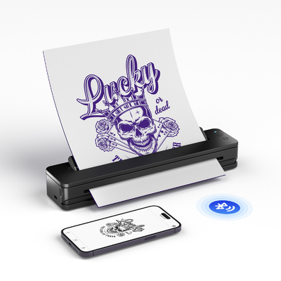 Impresora de transferencia de tatuajes Bluetooth A4 Impresora portátil de plantillas de tatuajes