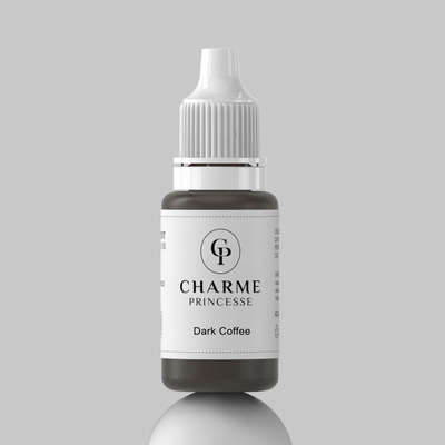 Café oscuro Pigmento para tatuajes de cejas 15 ml Maquillaje permanente Pigmento para labios