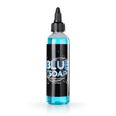 Jabón azul para tatuajes 120 ml 4OZ Jabón de espuma para tatuajes para desinfección