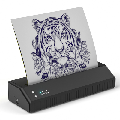 Aplicación de control de la máquina de transferencia de tatuajes 2500mAh 203dpi cópia térmica tatuaje